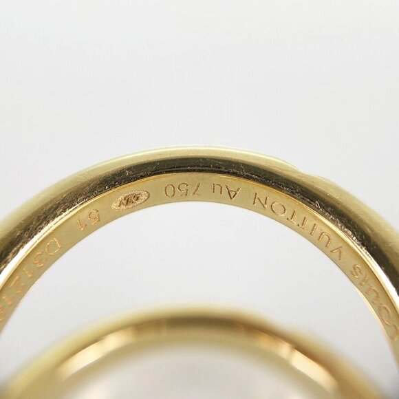 LOUIS VUITTON Vault Upside Down Yellow gold Ring - Picture 10 of 14
